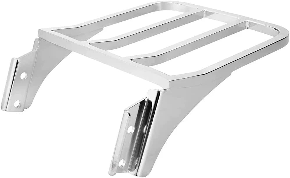 Chrome Rear Sissy Bar Backrest Luggage Rack for Harley Sportster Softail Dyna