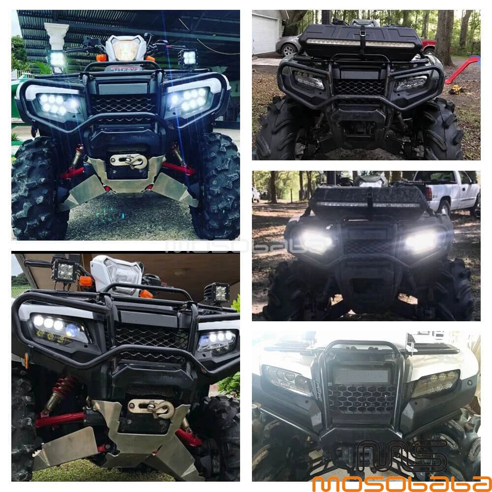 LED Angel Eye Conversion Headlight for Honda Pioneer 1000/1000-5, Foreman 500 (2016-2023)