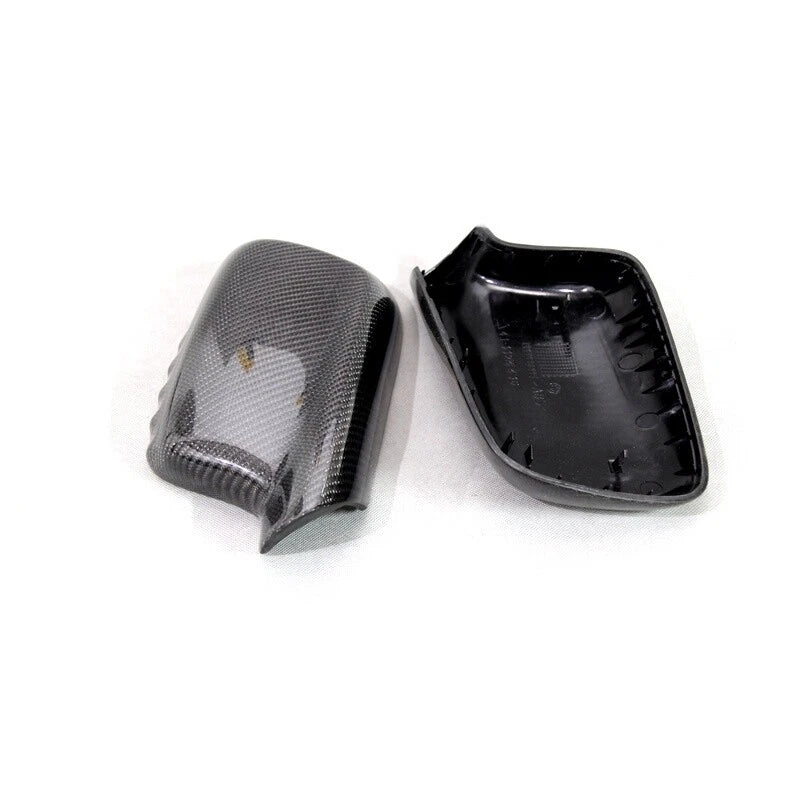 Carbon Fiber Side Mirror Cover Caps Replace for BMW 7 Series E65 2002-2008