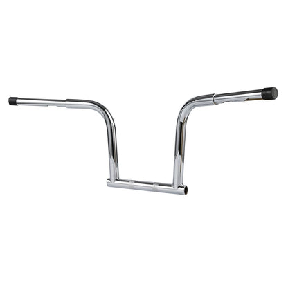 12" Chrome Rise Handlebar for Harley Dyna FXDB, Fat Bob FXDF (2006-2017)