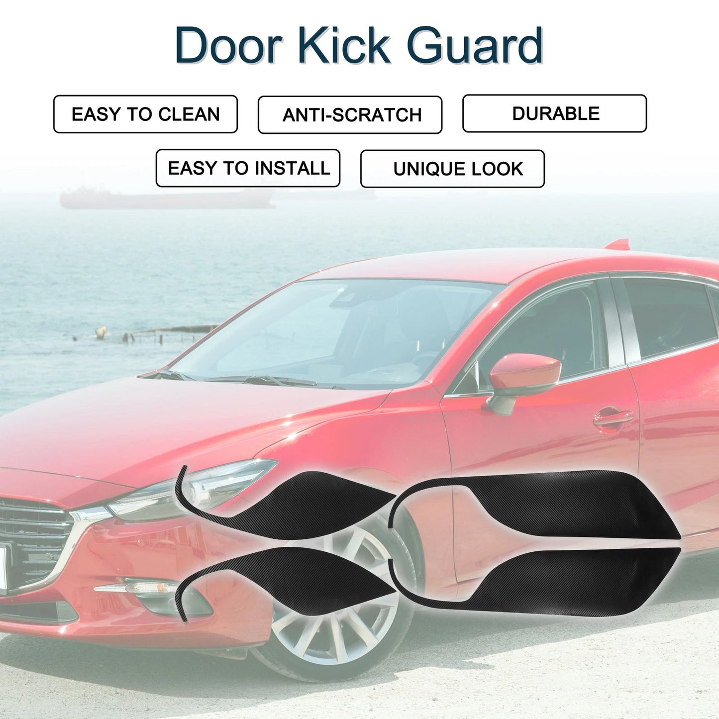 Door Kick Guard for Mazda 3 Axela (2014-2016) Front Rear Driver Passenger