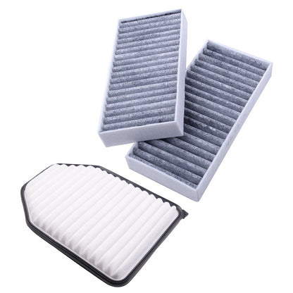 3 x Engine & Cabin Air Filters for Jeep Wrangler 3.6L 3.8L (2007-2018)