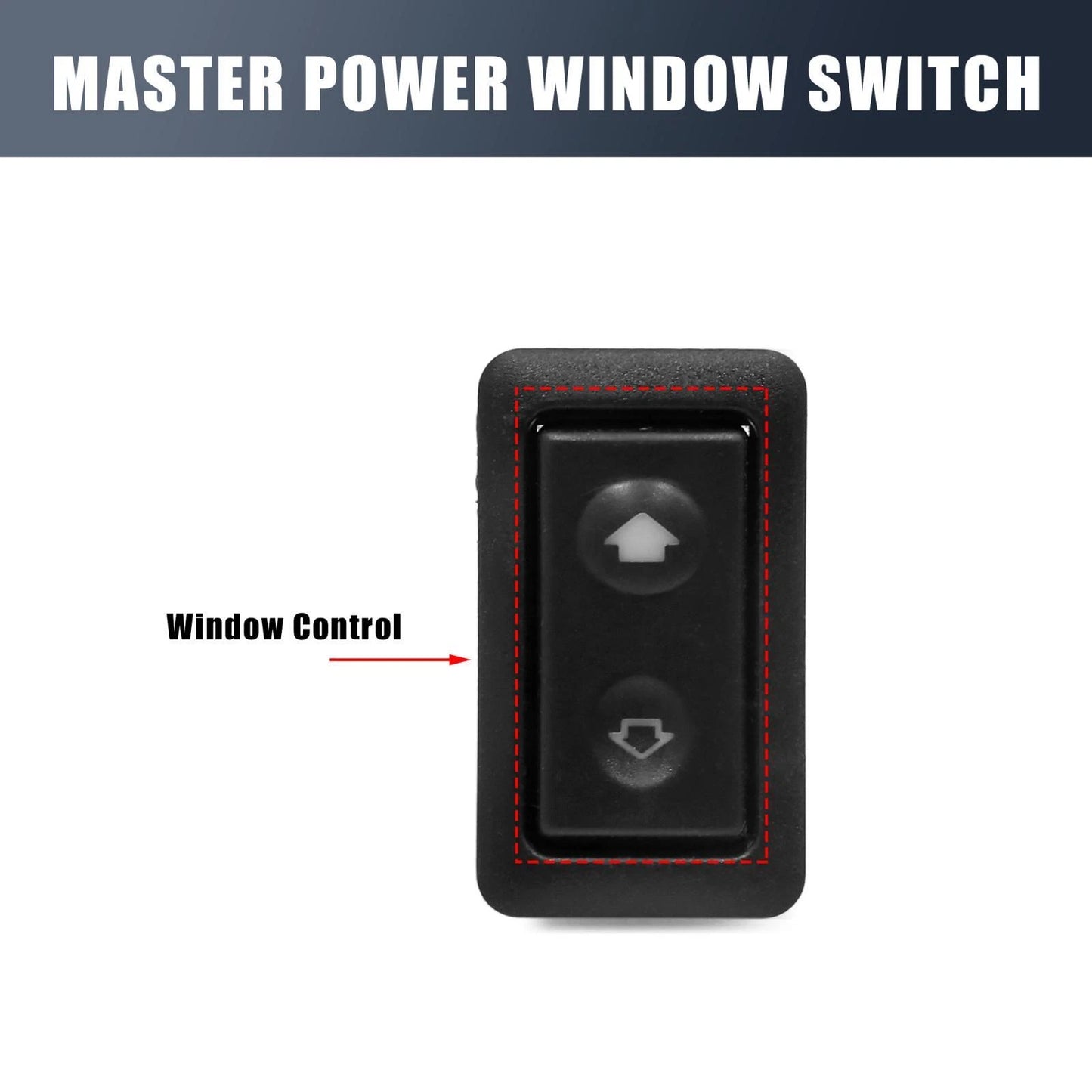 6 Pin Black Electric Window Switch for BMW (2000-2006)