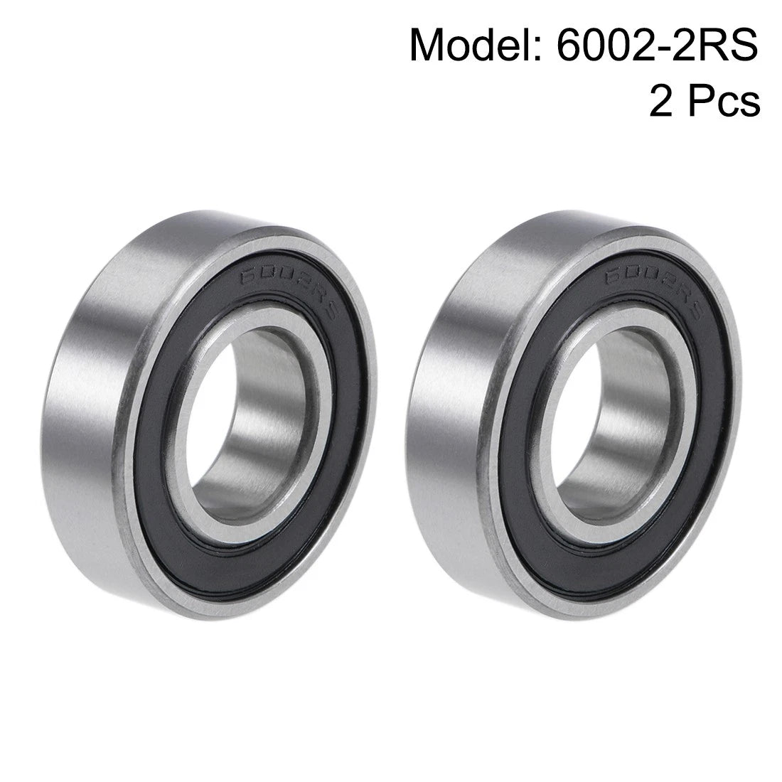 2 x Deep Groove Ball Bearing 15x32x9mm Double Sealed Chrome Steel for Bearings