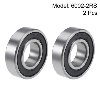 2 x Deep Groove Ball Bearing 15x32x9mm Double Sealed Chrome Steel for Bearings