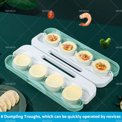 8-in-1 Dumpling Maker Tool for DIY Wrappers & Dough Press