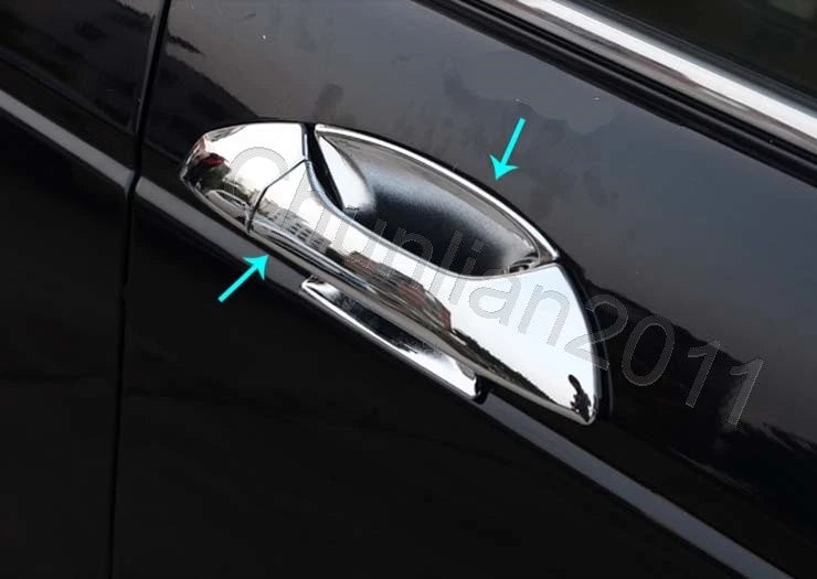 Chrome Door Handle Bowl Cup Cover Trim for Honda Accord Sedan (2008-2012) 12 x pcs