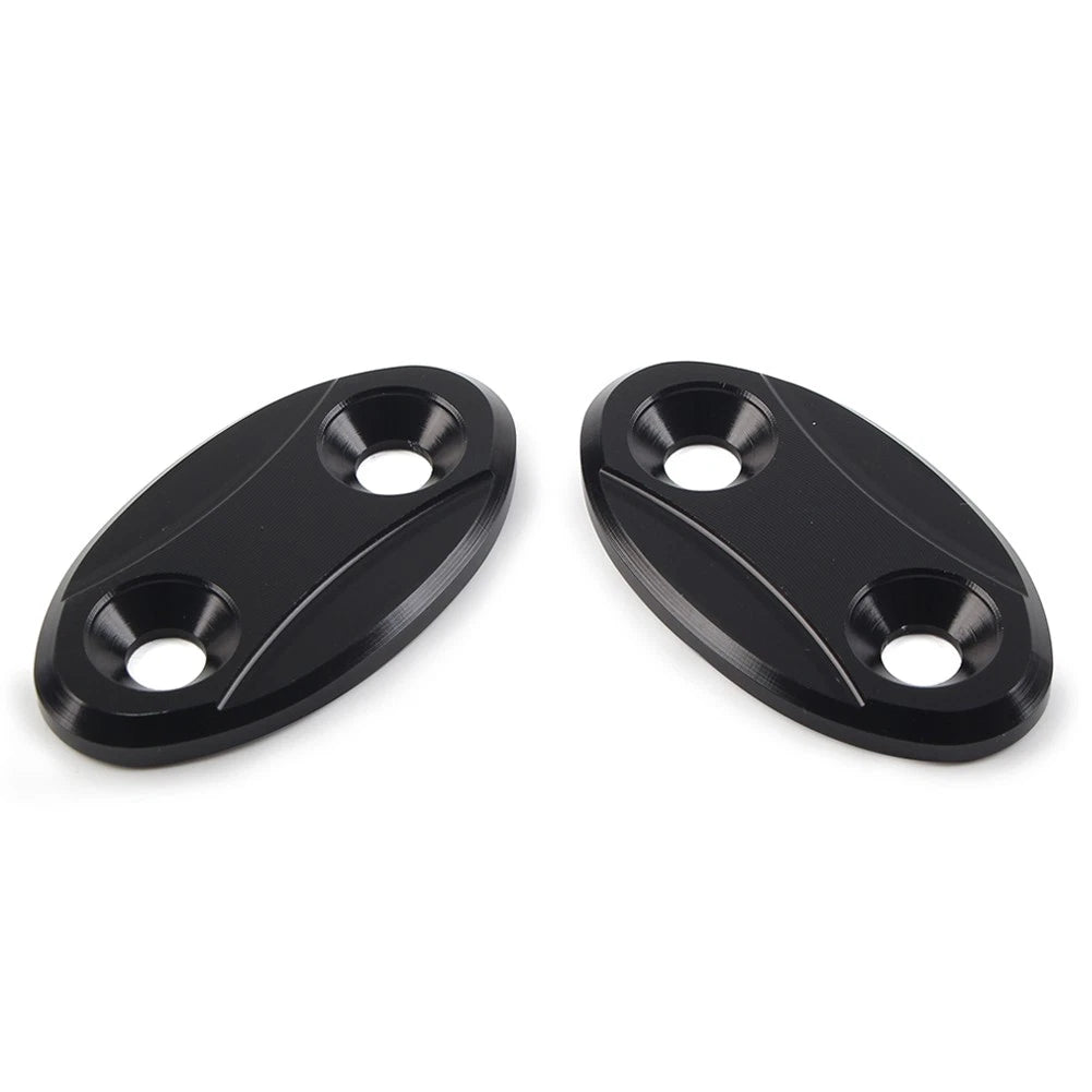 Rearview Mirror Block Off Base Plates Cover for BMW S1000RR (2009-2018)  Black