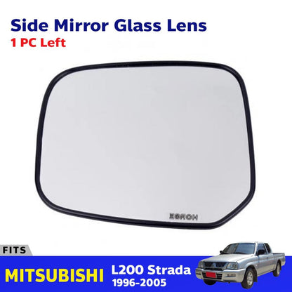 Side Mirror Glass Lens Left Fits Mitsubishi L200 Strada Pickup Truck 1998-05 D06