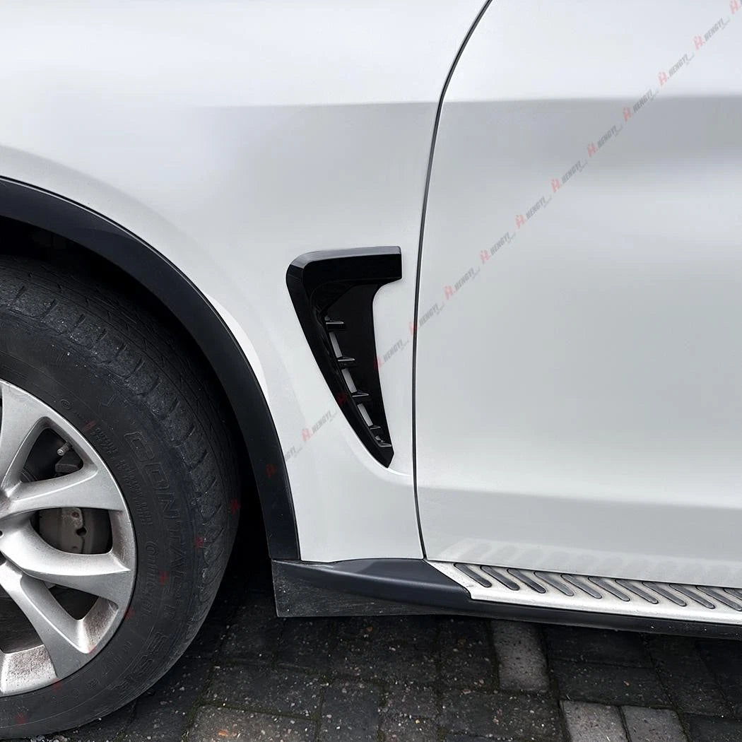 Gloss Black Side Air Fender Vent Cover for BMW X5 (2014–2018)