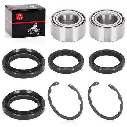 Front Wheel Bearings Seals Kit / Kawasaki Bayou 300 400 (1987–1998)
