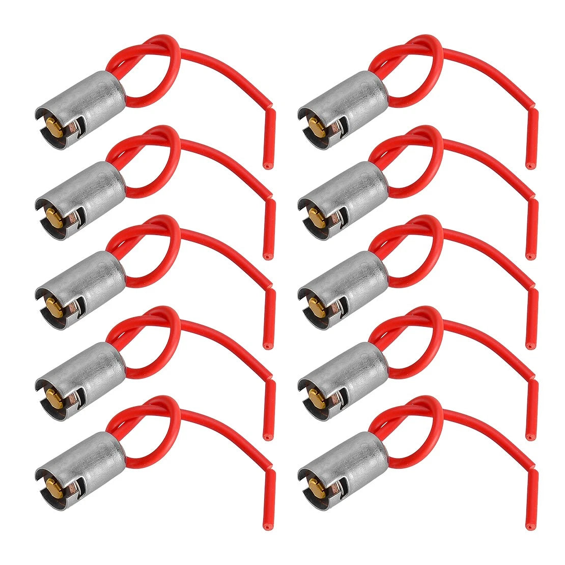 10 x BA9S Light Bulb Sockets for Car Truck SUV Connectors with Wires