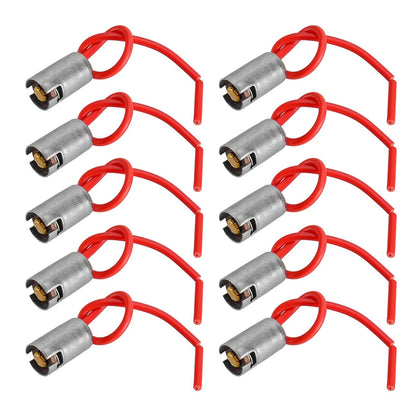 10 x BA9S Light Bulb Sockets for Car Truck SUV Connectors with Wires