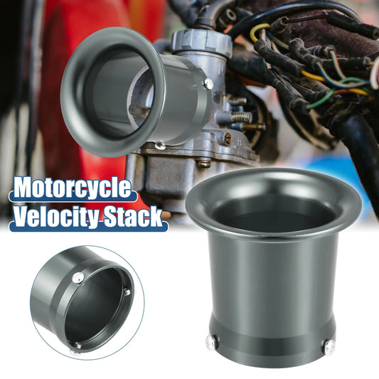 55mm Velocity Stack Carburetor Air Filter Funnel Titanium Tone for Motorbike