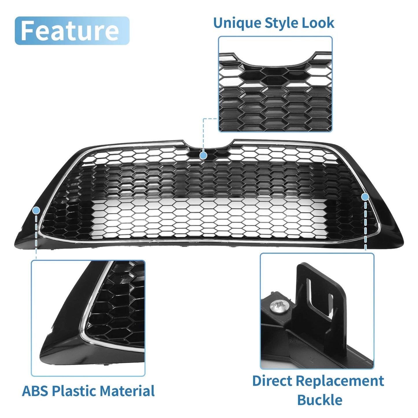 Front Lower Bumper Grille for Toyota Corolla (2003-2008)