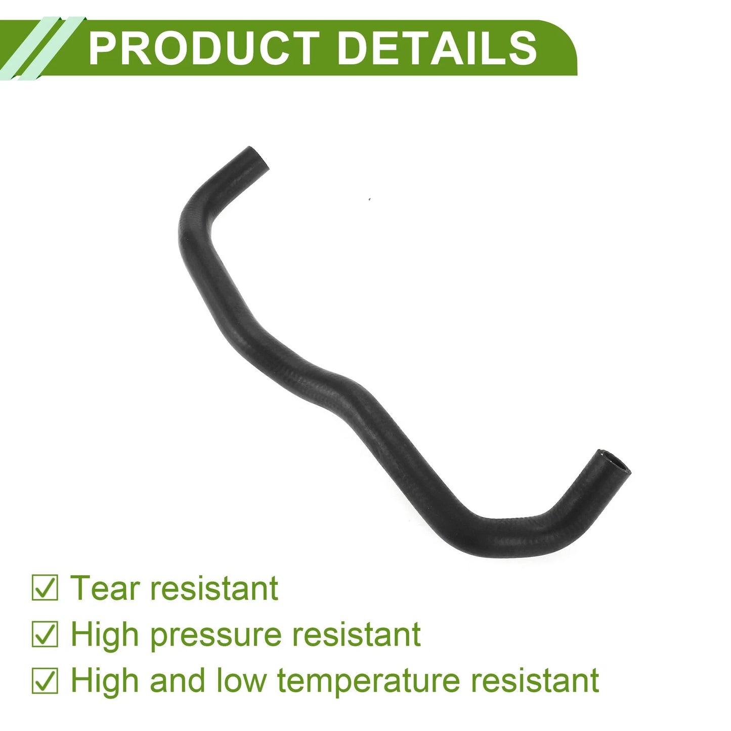 Heater Hose for Toyota Camry 3.0L (1992-1993) Rubber Black 1 x Piece