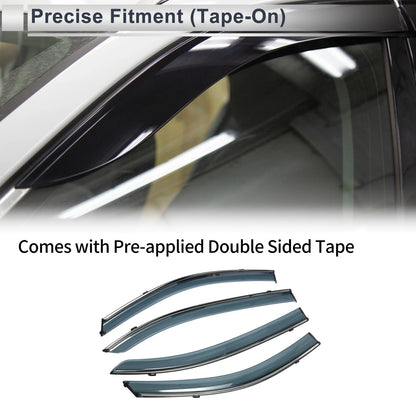 Window Deflectors 1 x Set for Honda Accord Sedan (2013-2017)