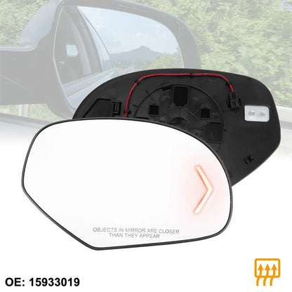 Passenger Side Heated Signal Mirror Glass Car for Tahoe Yukon Sierra Silverado