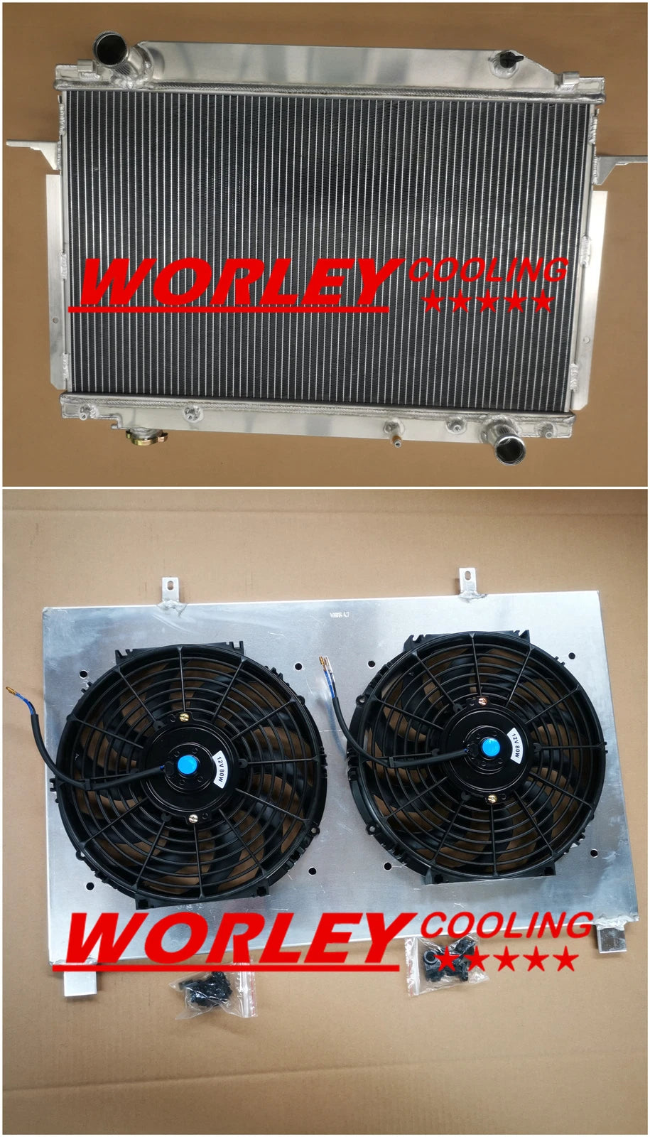 Aluminum Radiator + Shroud for Toyota Landcruiser FZJ80 (1990-1997)