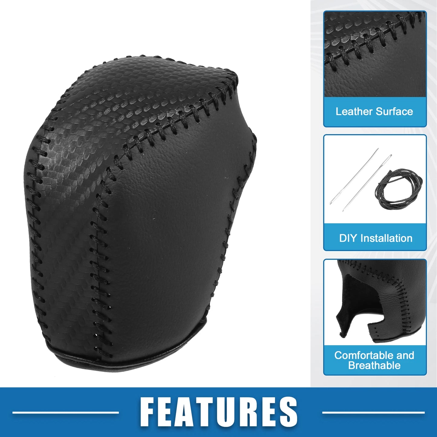 Gear Shifting Knob Cover for Toyota Avalon, Camry 2019-2023, Black Trim