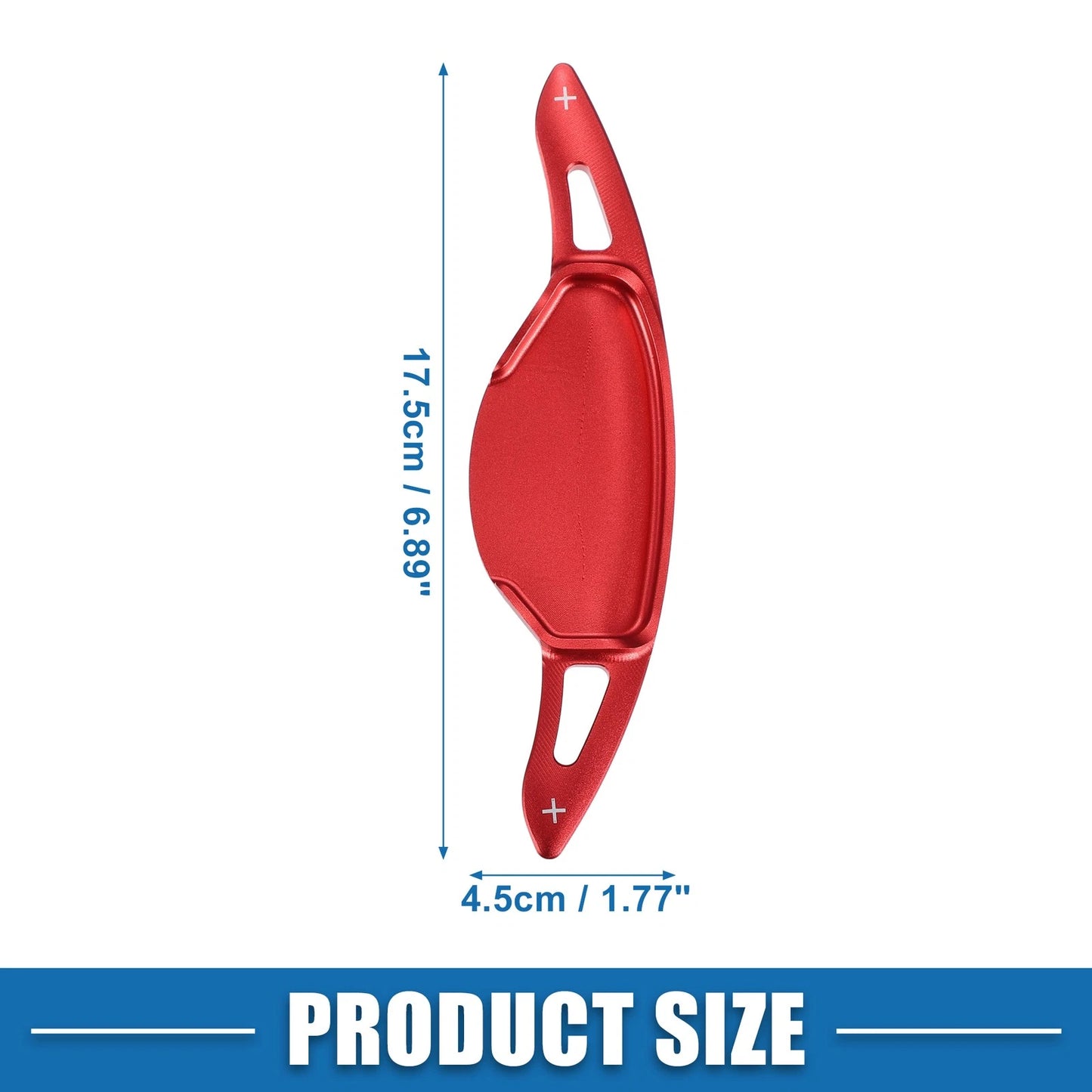 Red Steering Wheel Shift Paddle Covers for Nissan Altima (2019-2021) - 2x