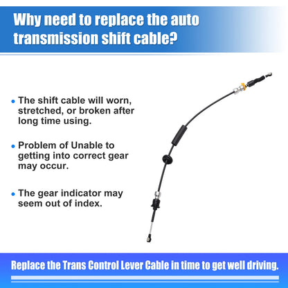 Transmission Gear Shift Cable for Jeep Wrangler (2007-2011)