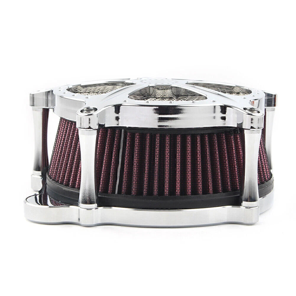 CNC Chrome Air Cleaner for Harley Touring Electra Street Glide Road King (08-16)