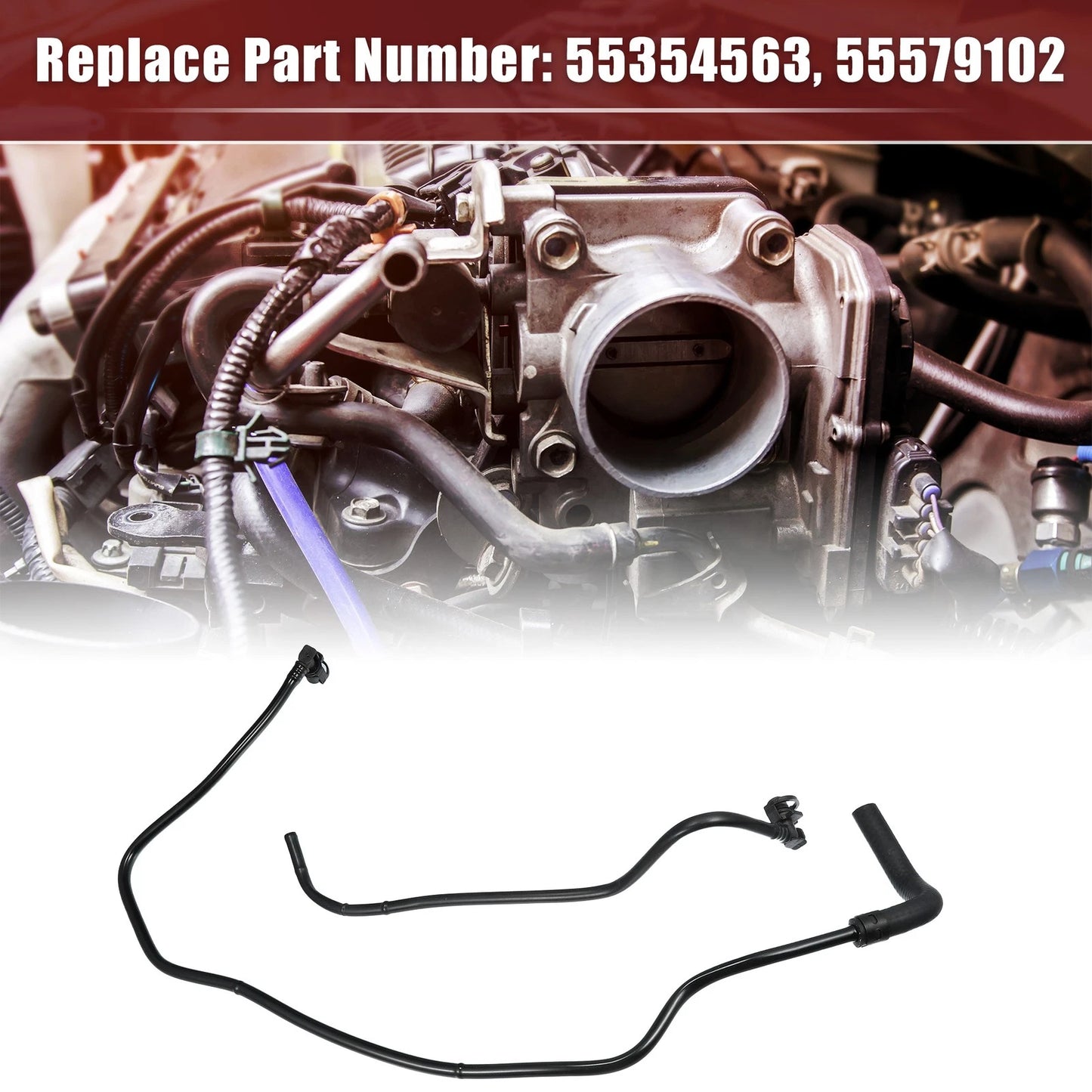 1 Set Throttle Body Heater Inlet Outlet Pipe Hose for Chevy