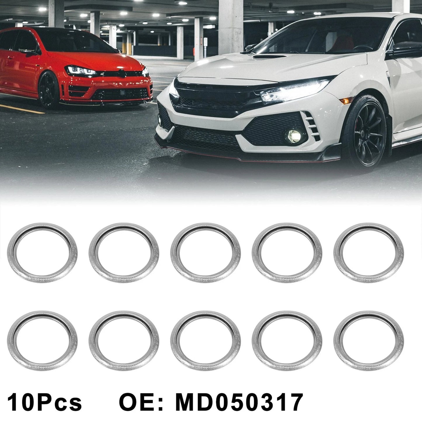 10 x M14 Oil Drain Plug Gaskets for Mitsubishi Lancer, Outlander, Eclipse