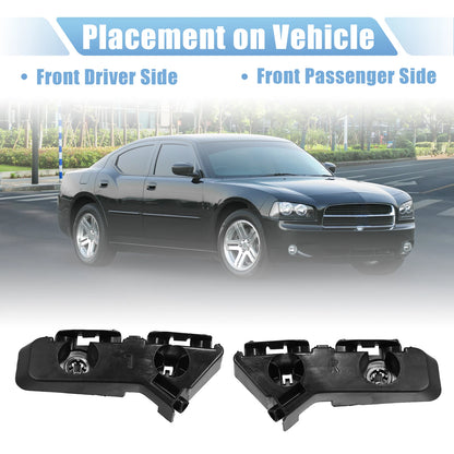 1x Left & Right Front Bumper Bracket for Dodge Charger (2011 - 2014)