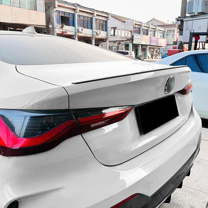 Rear Boot Spoiler Lip for BMW 4 Series G22 (2020-2024) Carbon Style