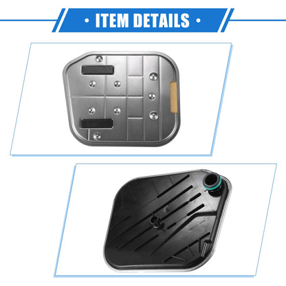 Durable Metal Silver Tone Transmission Filter for Dodge Challenger