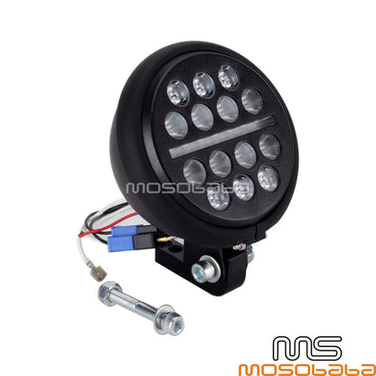 5.75'' LED DRL Headlight Lights w/ Bucket for Harley Dyna Softail Sportster