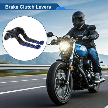 Adjustable Brake Clutch Levers for Honda X11 (1999-2002) Black Blue