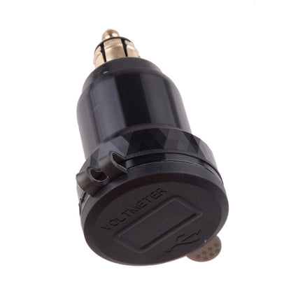 Dual USB Adapter Charger Socket for BMW - Voltage Meter (Fits Various Models)