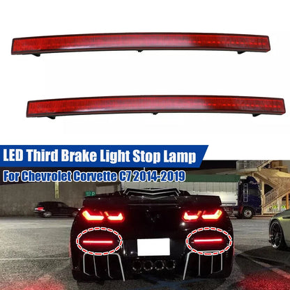 Red Lens Rear Bumper Reflector Brake Light for Chevrolet Corvette (2014–2019)