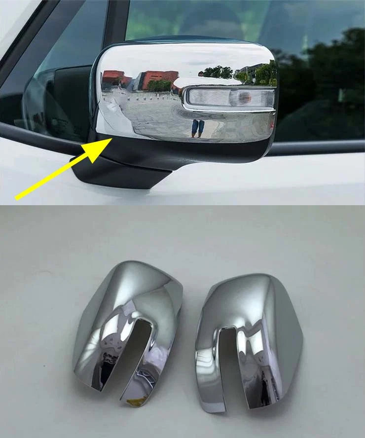 Chrome Side Mirror Cover Trim for Jeep Renegade (2015-2018) 2 x ABS
