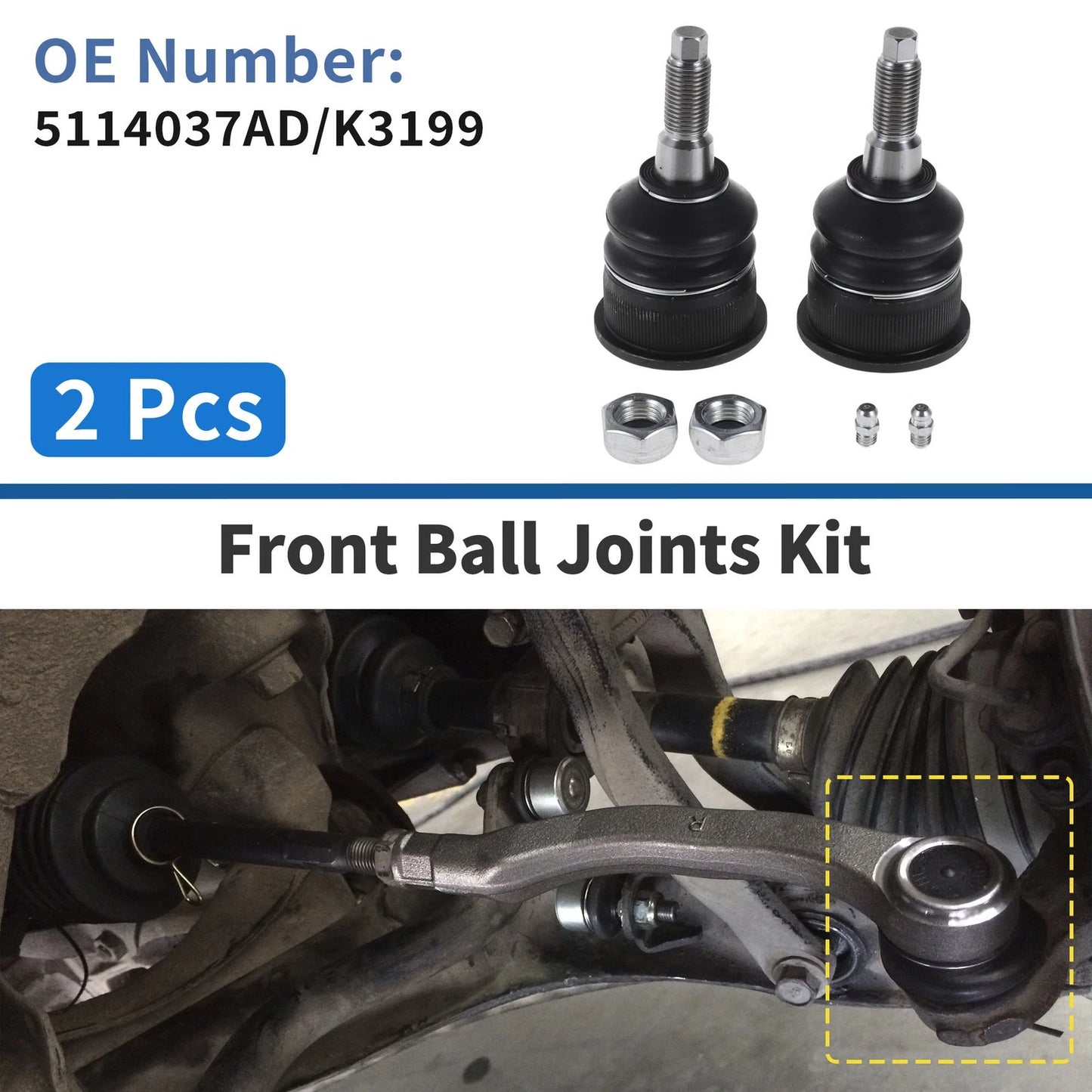 Front Lower Ball Joints for Jeep Liberty (2005-2007)