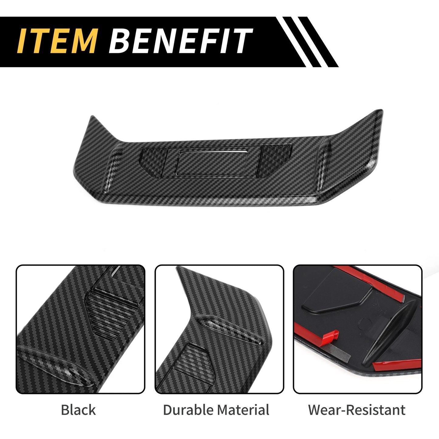 Carbon Fiber Tail Light Lamp Strip Trim for Toyota Tundra (2022-2024)