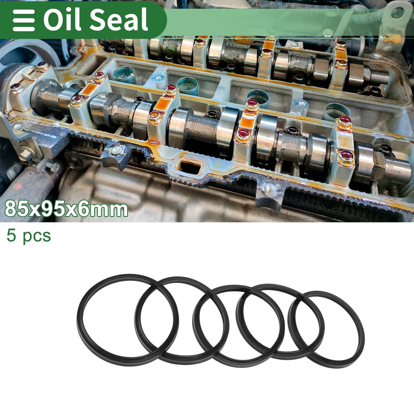 Oil Seal 85x95x6mm NBR Rubber Seal Ring Rotary Shaft Seal for Make Model