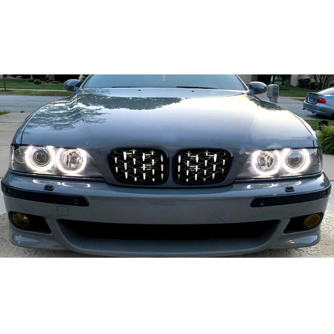Diamond Style Front Kidney Grille for BMW E39 5 Series (1998-2003)
