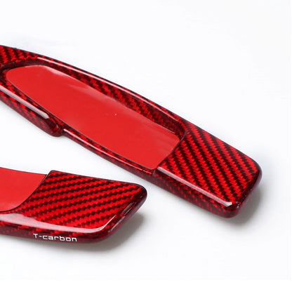 2 x Carbon Fiber Red Shift Paddle Extensions for AMG (2010-2012)