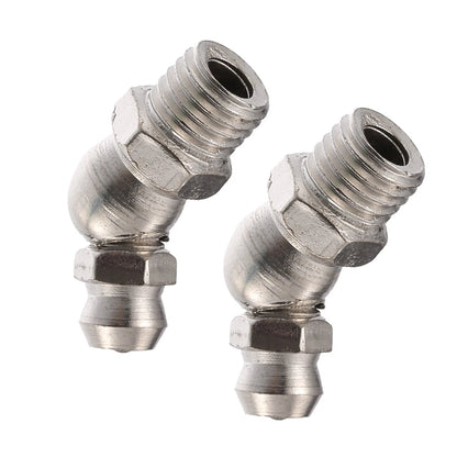 M8 x 1 45° Nickel Plated Grease Nipple Fitting for Motorcycle/Car