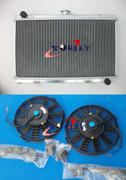 Radiator + Fan for Nissan Silvia S13 SR20DET (1989-1994)