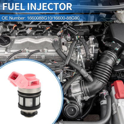 Fuel Injector 1660088G10 for Nissan Pathfinder (1990-1995) 1 Pc Pink