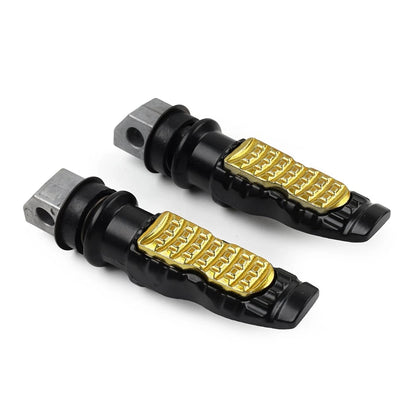 8MM Universal Motorcycle Rear Foot Pegs for Harley Honda Gold