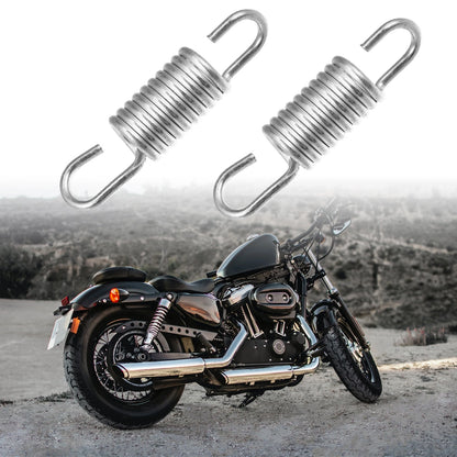 10pcs 6cm Length Silver Tone Motorcycle Brake Pedal Return Springs for Suzuki