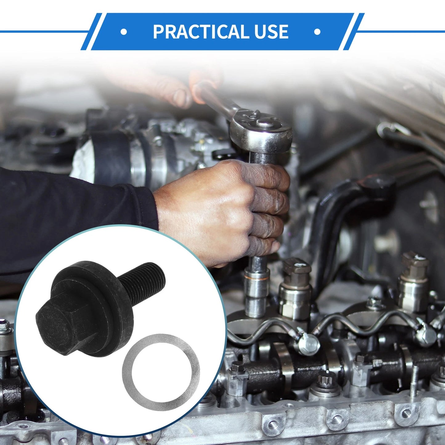 Harmonic Balancer Bolt Set for Ford Edge SE, SEL, Titanium (2015-2024)
