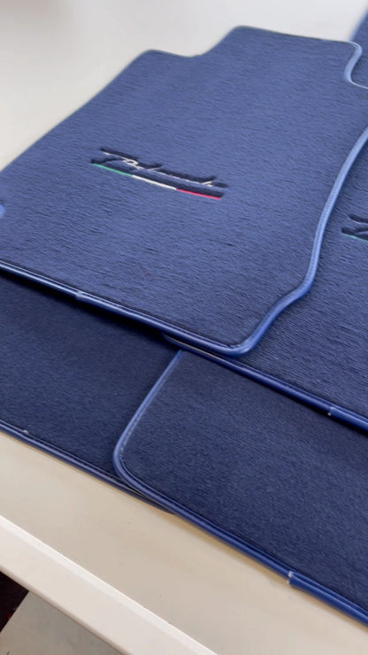 Tailored Dark Blue Carpet Floor Mats for Alfa Romeo 33 (1983-1994)
