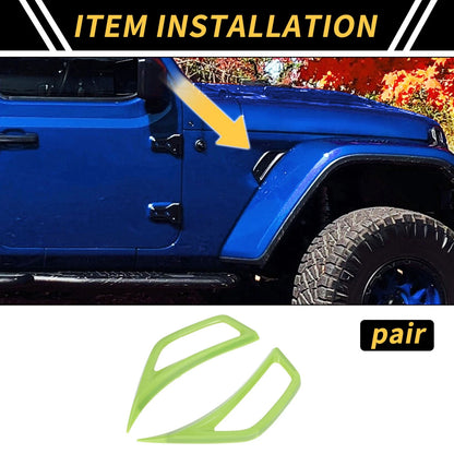 Fender Side Air Outlet Vent Cover for Jeep Wrangler JL JLU Gladiator JT (2018-2023)